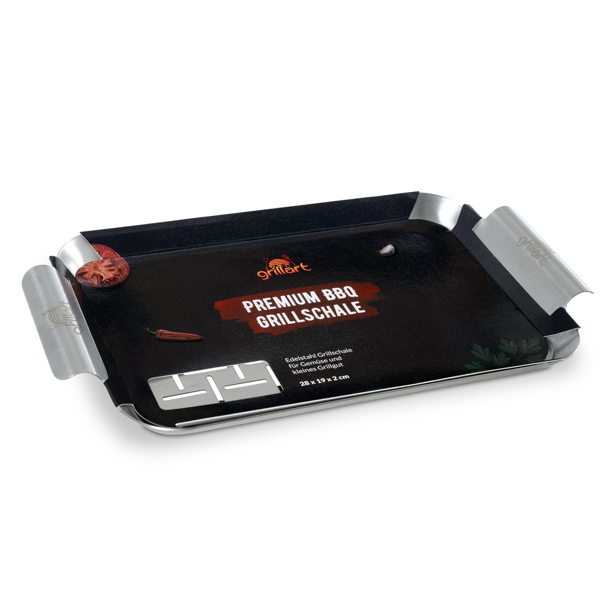 Premium Grillkorb und Grillschale aus hochwertigem Edelstahl - grillart®
