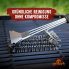 B-Ware! Hochwertige Profi BBQ Grillbürste aus Edelstahl - 360° Reinigung - Verpackung kann eingerissen oder beschädigt sein! - grillart®