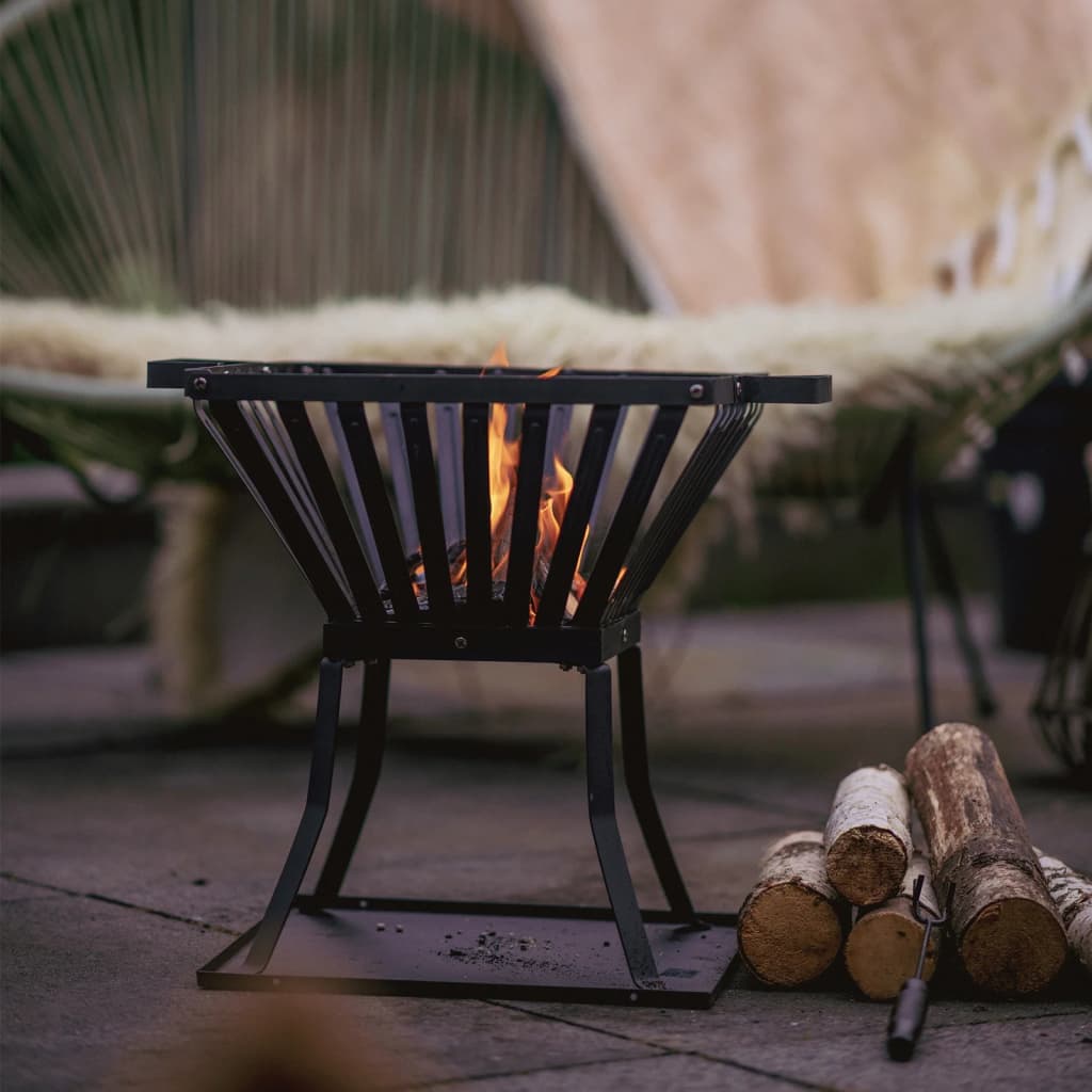 Feuerkorb aus Stahl mit Grillrost und Bodenplatte - grillart®
