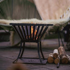 Feuerkorb aus Stahl mit Grillrost und Bodenplatte - grillart®