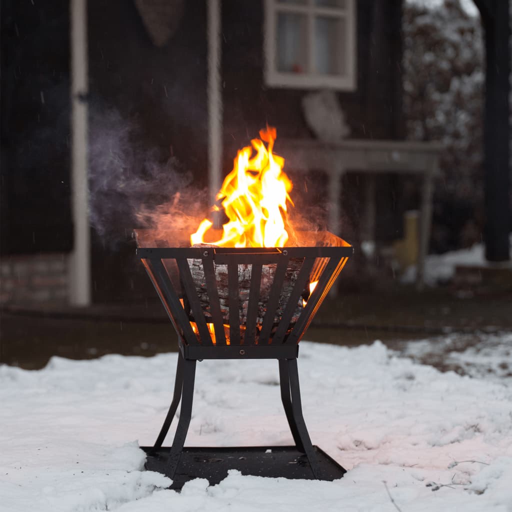 Feuerkorb aus Stahl mit Grillrost und Bodenplatte - grillart®