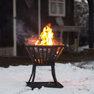 Feuerkorb aus Stahl mit Grillrost und Bodenplatte - grillart®
