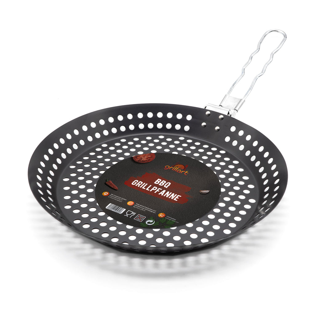 Premium BBQ Grillpfanne mit Löchern und Anti-Haft Beschichtung - grillart®