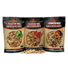XL Premium Räucherchips Mix - sehr rauchaktives Räucherholz / Holzhackschnitzel - Vorteilspack - grillart®