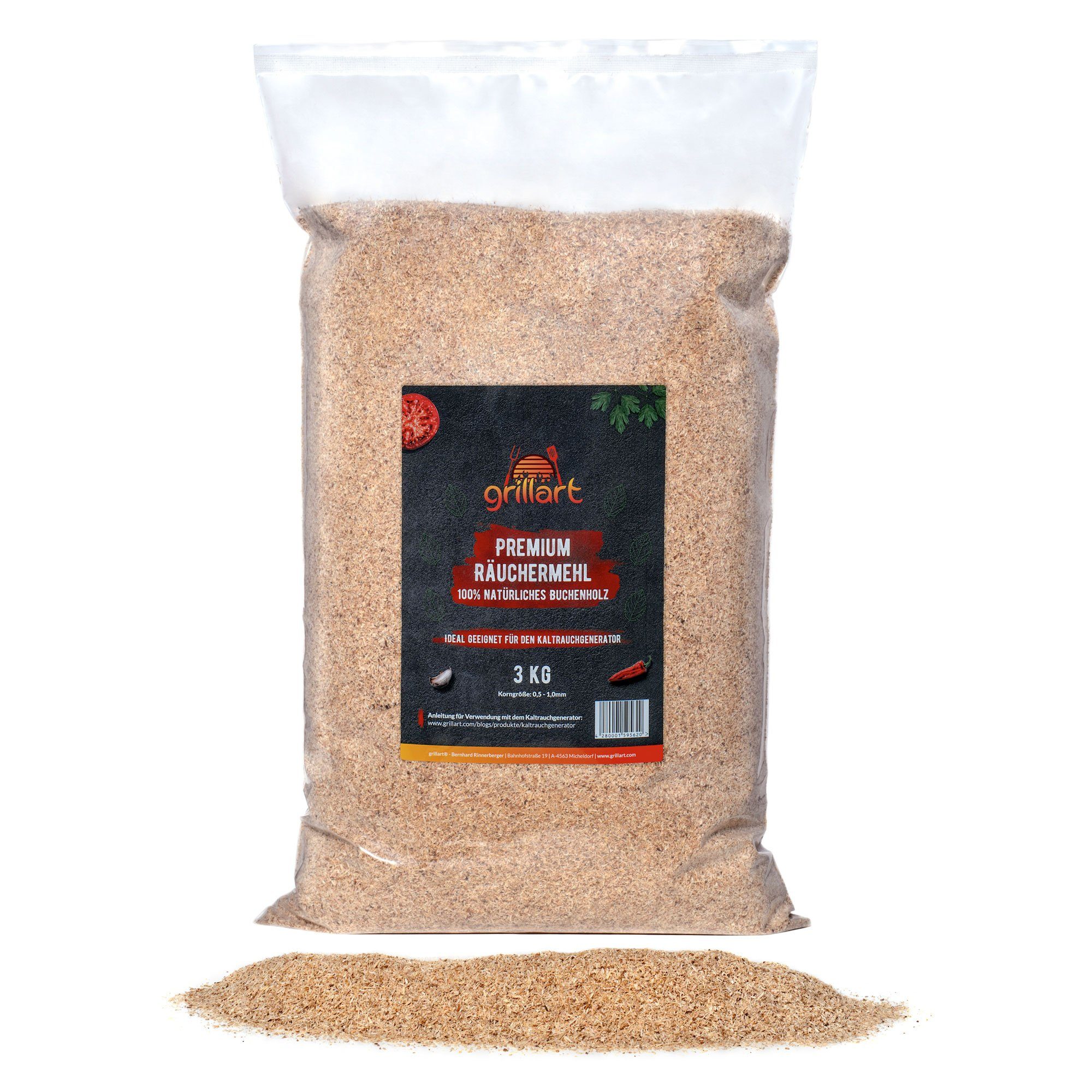 Premium Räuchermehl Aus Buchenholz - 3KG