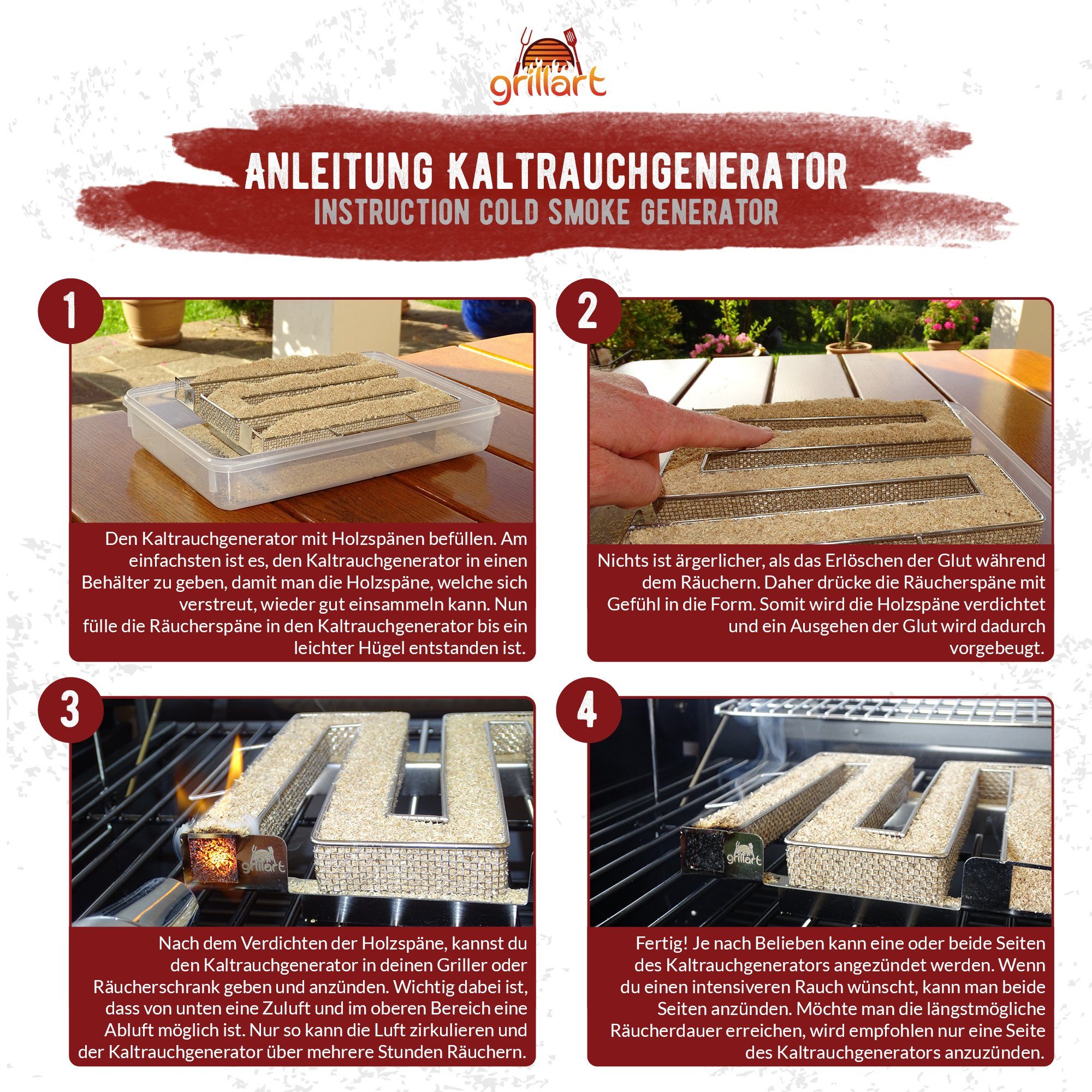 Premium Sparbrand Kaltrauchgenerator Inkl. Gratis Erstfüllung