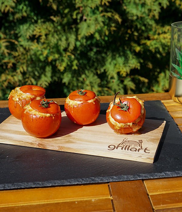 Gefüllte Fleischtomaten vom Räucherbrett - grillart®