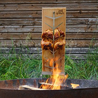 Road kill Chicken vom Flammlachsbrett - grillart®