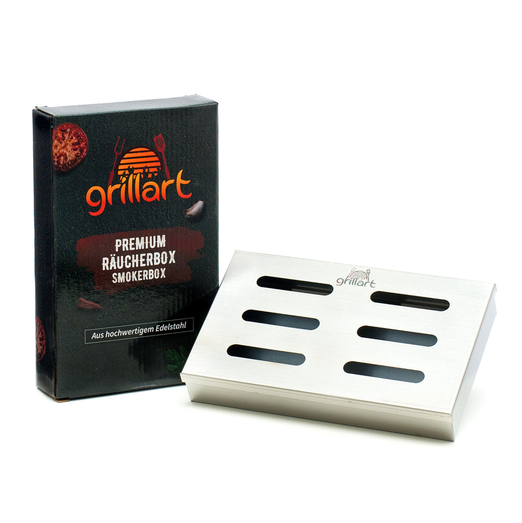 Original BBQ Räucherbox aus 100% rostfreiem Edelstahl - grillart®