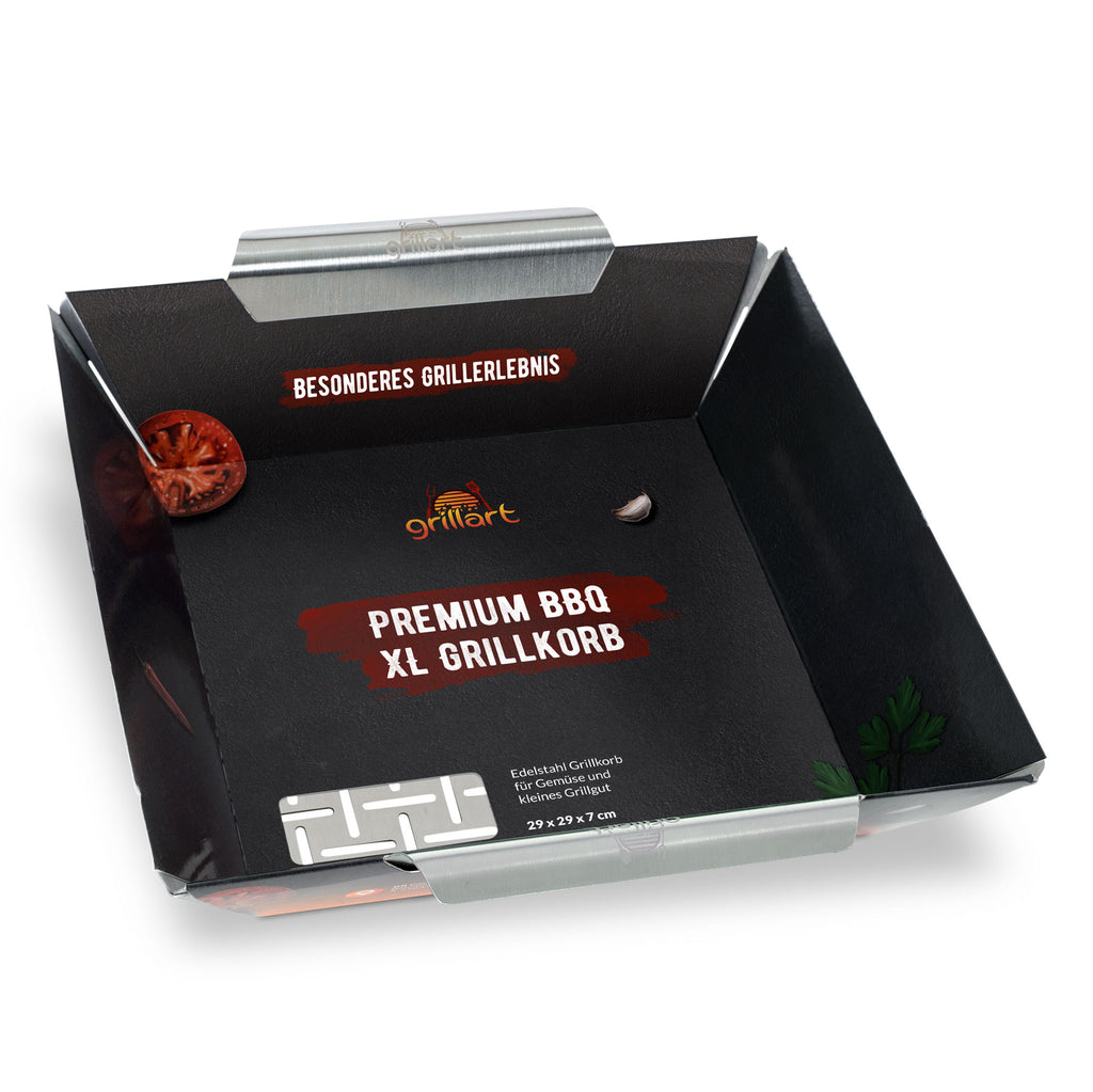 Premium Grillkorb und Grillschale aus hochwertigem Edelstahl - grillart®
