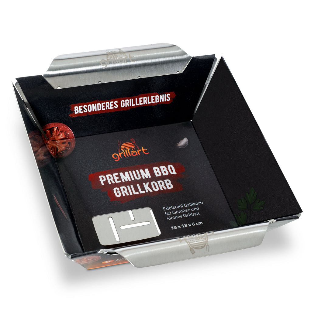 Premium Grillkorb und Grillschale aus hochwertigem Edelstahl - grillart®