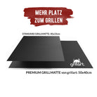 B-Ware Premium BBQ Grillmatte 4er Set - Verpackung kann eingerissen oder beschädigt sein! - grillart®