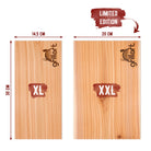 B-Ware! - Räucherbretter zum Grillen – aus 100% natürlichem Holz - Es können Risse und Astlöcher vorkommen! - grillart®