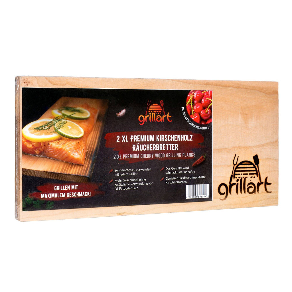 B - Ware! - Räucherbretter zum Grillen – aus 100% natürlichem Holz - Es können Risse und Astlöcher vorkommen! - grillart®