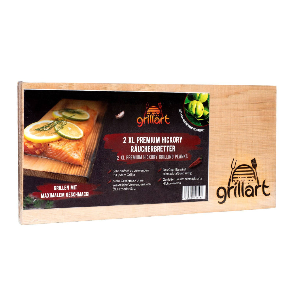 B - Ware! - Räucherbretter zum Grillen – aus 100% natürlichem Holz - Es können Risse und Astlöcher vorkommen! - grillart®