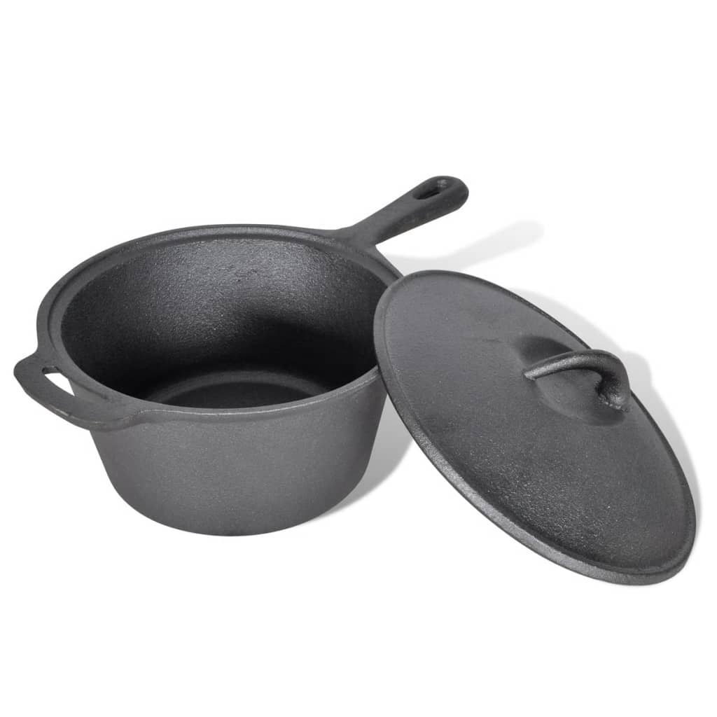 Dutch Oven Set in eleganter Holzkiste 9 - teilig - grillart®