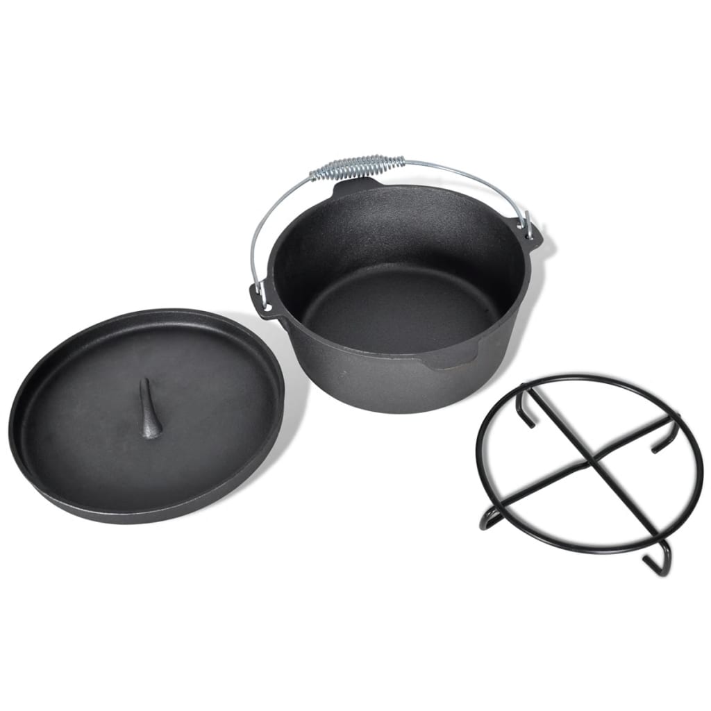 Dutch Oven Set in eleganter Holzkiste 9 - teilig - grillart®