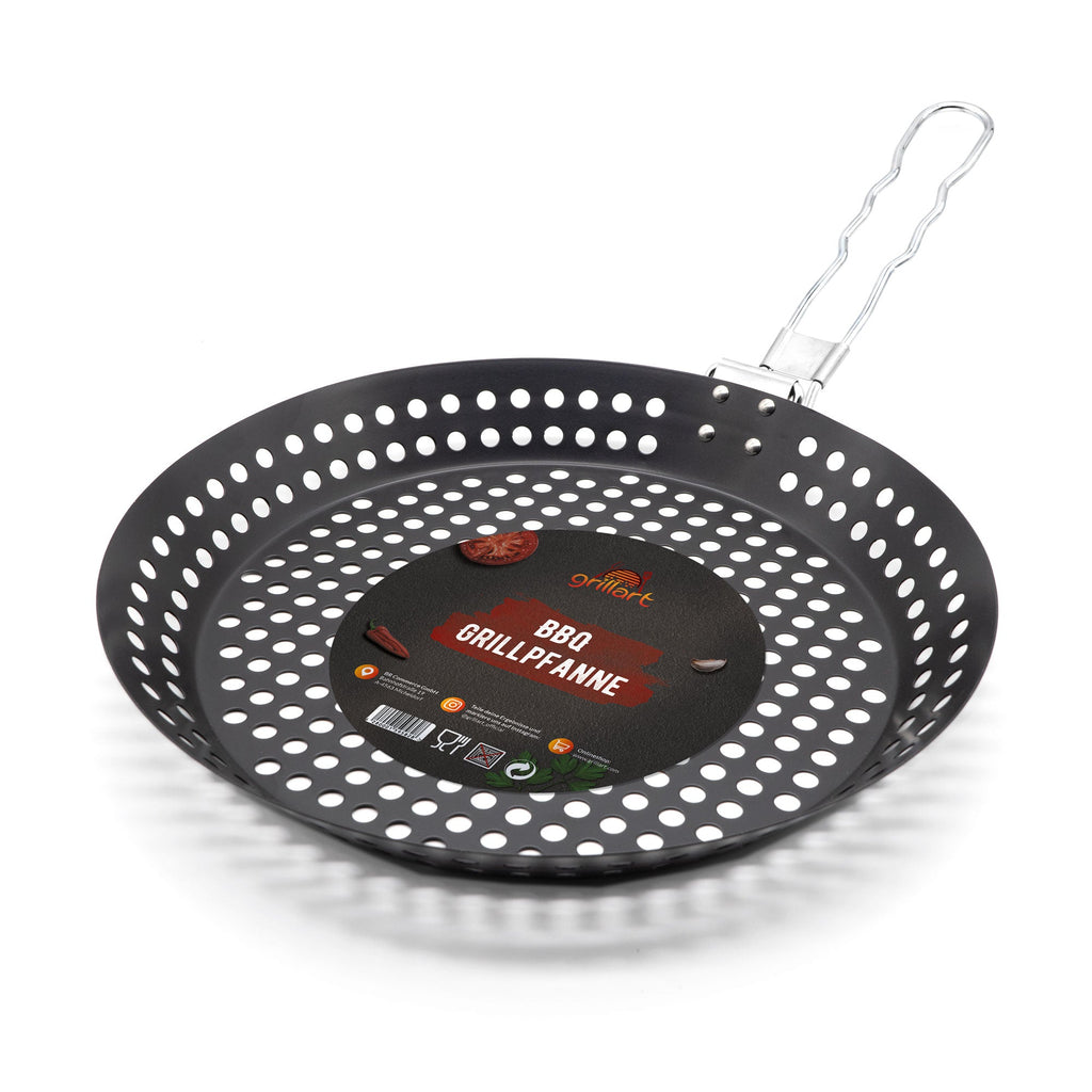 Premium BBQ Grillpfanne mit Löchern und Anti - Haft Beschichtung - grillart®