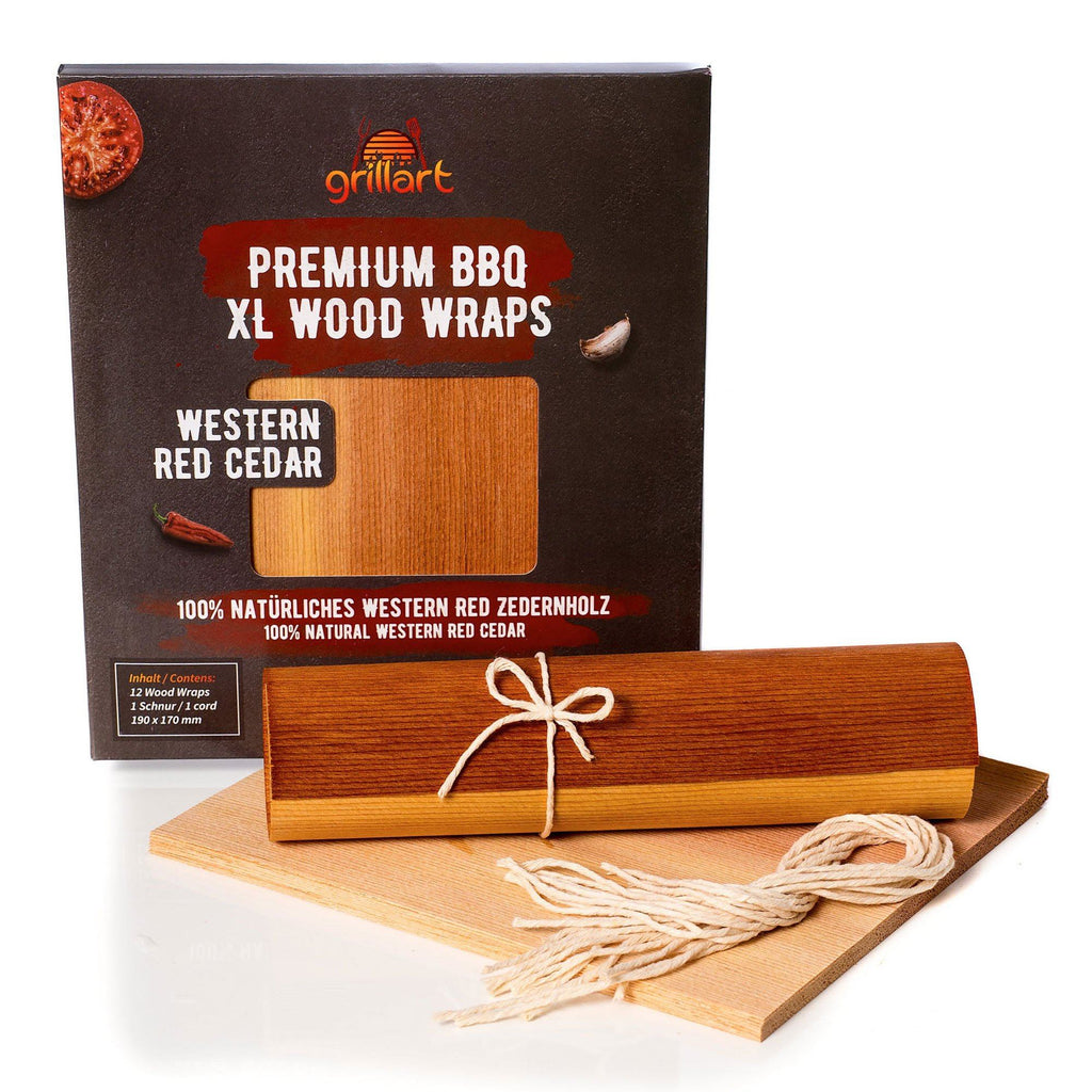 Premium BBQ Wood Wraps - 12 Pack in XL Größe - grillart®