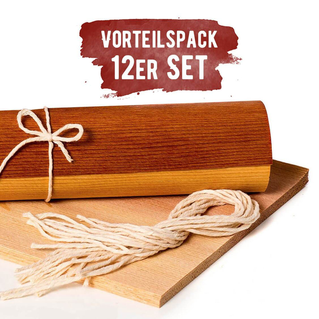 Premium BBQ Wood Wraps - 12 Pack in XL Größe - grillart®