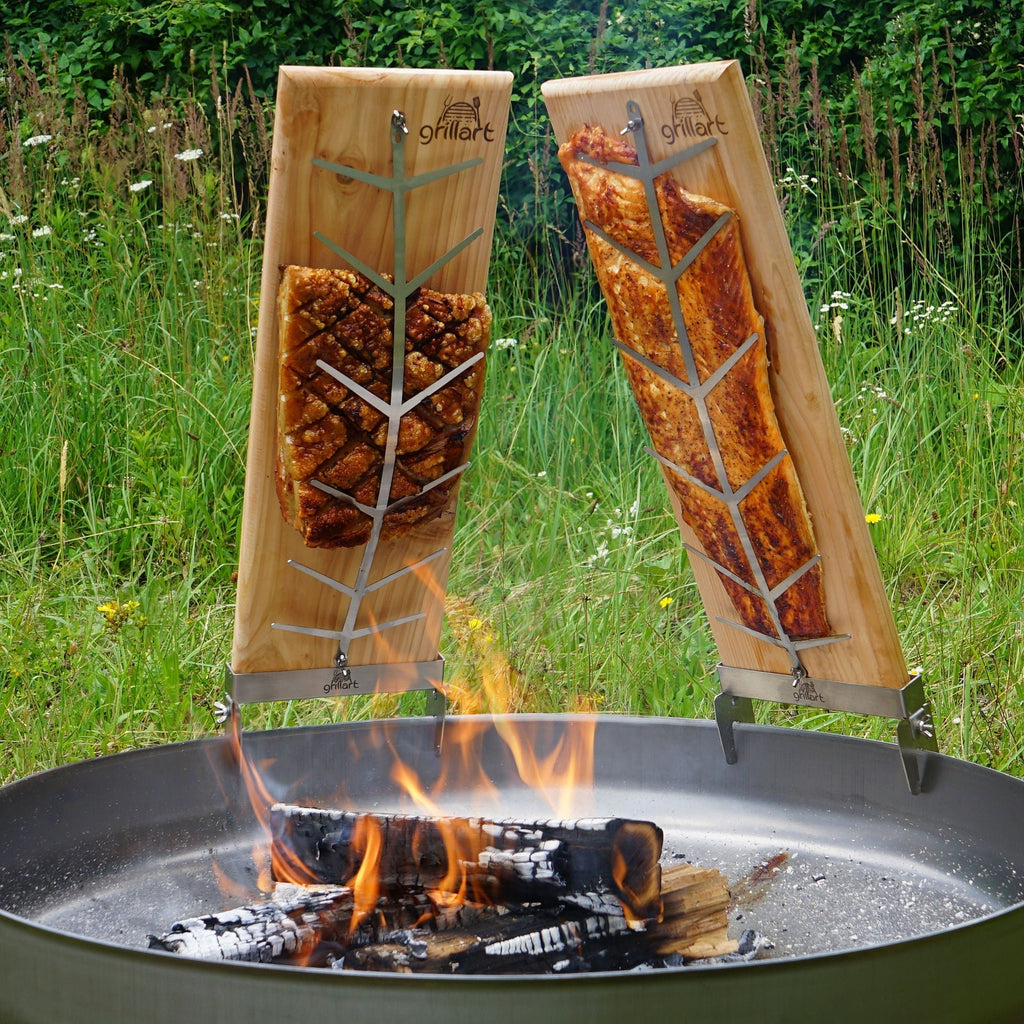 Premium Flammlachsbrett Einzelbrett verschiedene Sorten - grillart®