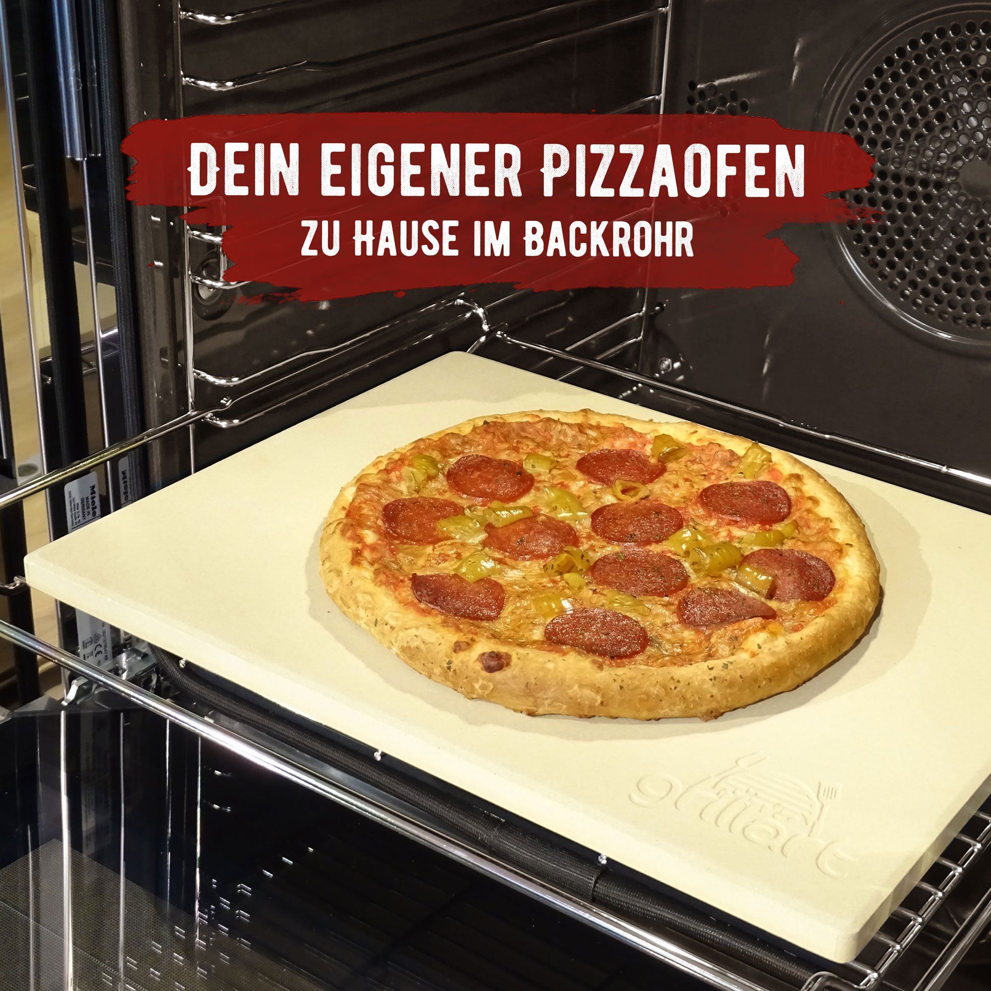 fordøjelse Eve Afdæk Premium Pizzastein für Gasgrill, Holzkohlegrill und Backofen - im Set –  grillart®